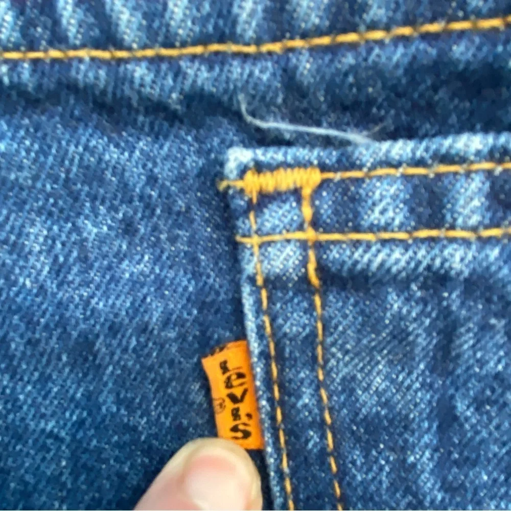 Vintage Levi’s 505 Orange Label Men's Blue Jeans Size 42x32”
